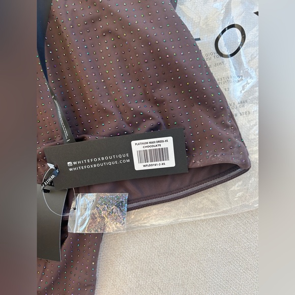 XS Platinum Maxi Dress in Chocolate 🤎 - Picture 5 of 7